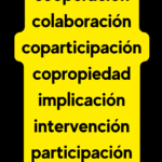 contribución cooperación colaboración coparticipación copropiedad implicación intervención participación repartición sociedad