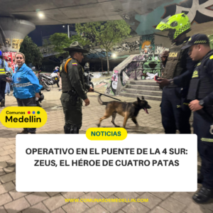 Medellín: Zeus, el canino, frustra tráfico de estupefacientes en punto estratégico