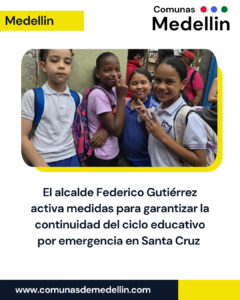 Alcalde Gutiérrez garantiza continuidad educativa en Santa Cruz