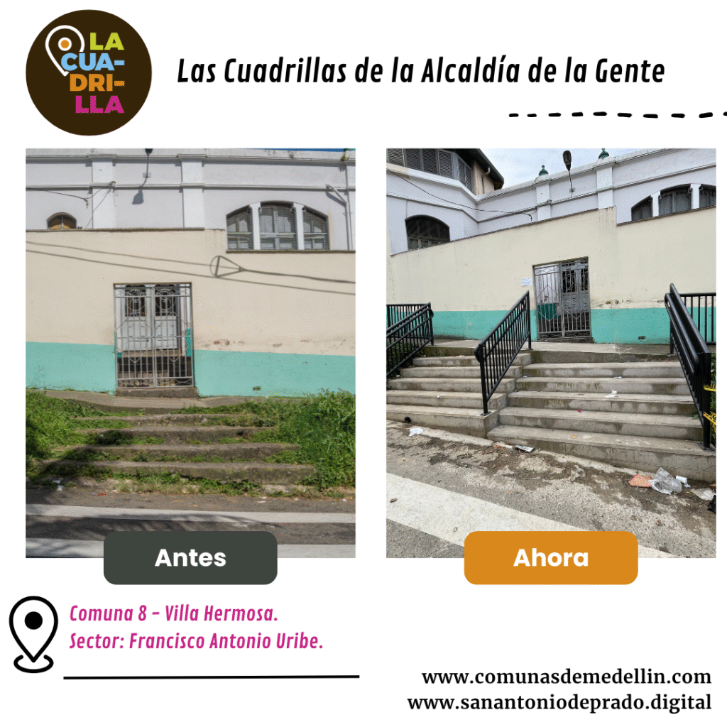 Las "Cuadrillas de la Gente" son equipos de trabajo impulsados por la Alcaldía de Medellín, , para mejorar la infraestructura urbana