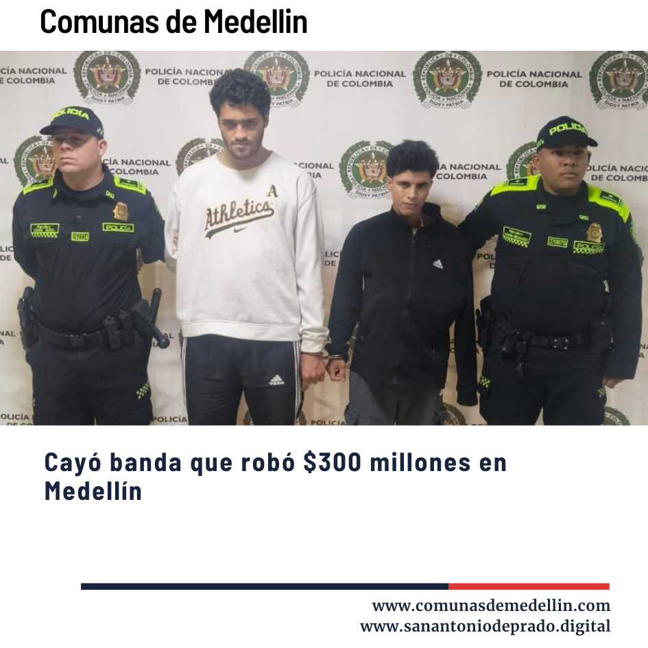 Agentes deteniendo a presuntos ladrones