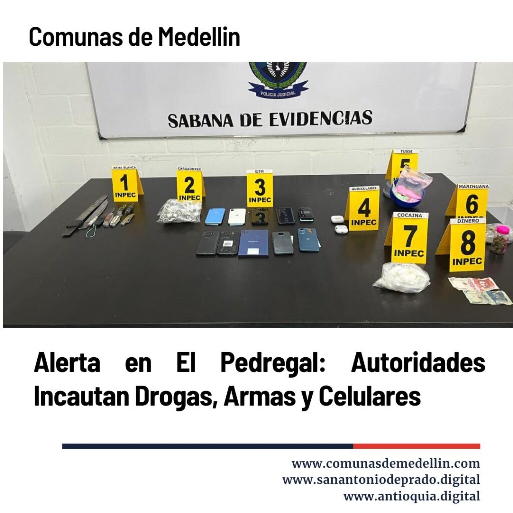Operativo en Cárcel Pedregal de Medellín