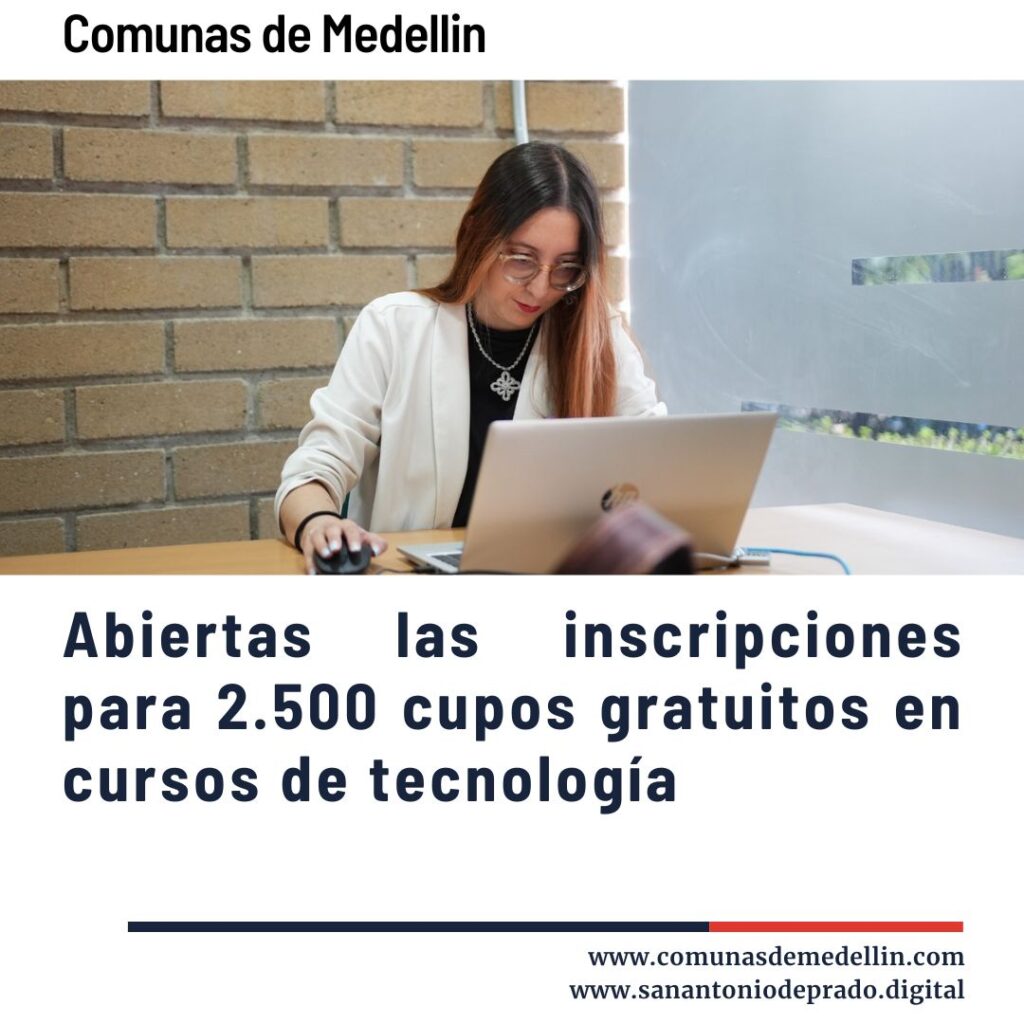 abiertas las inscripciones para 2.500 cupos gratuitos en cursos de tecnología