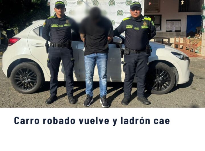 Policía Nacional de Medellín captura al ladrón y recupera vehículo robado en las comunas