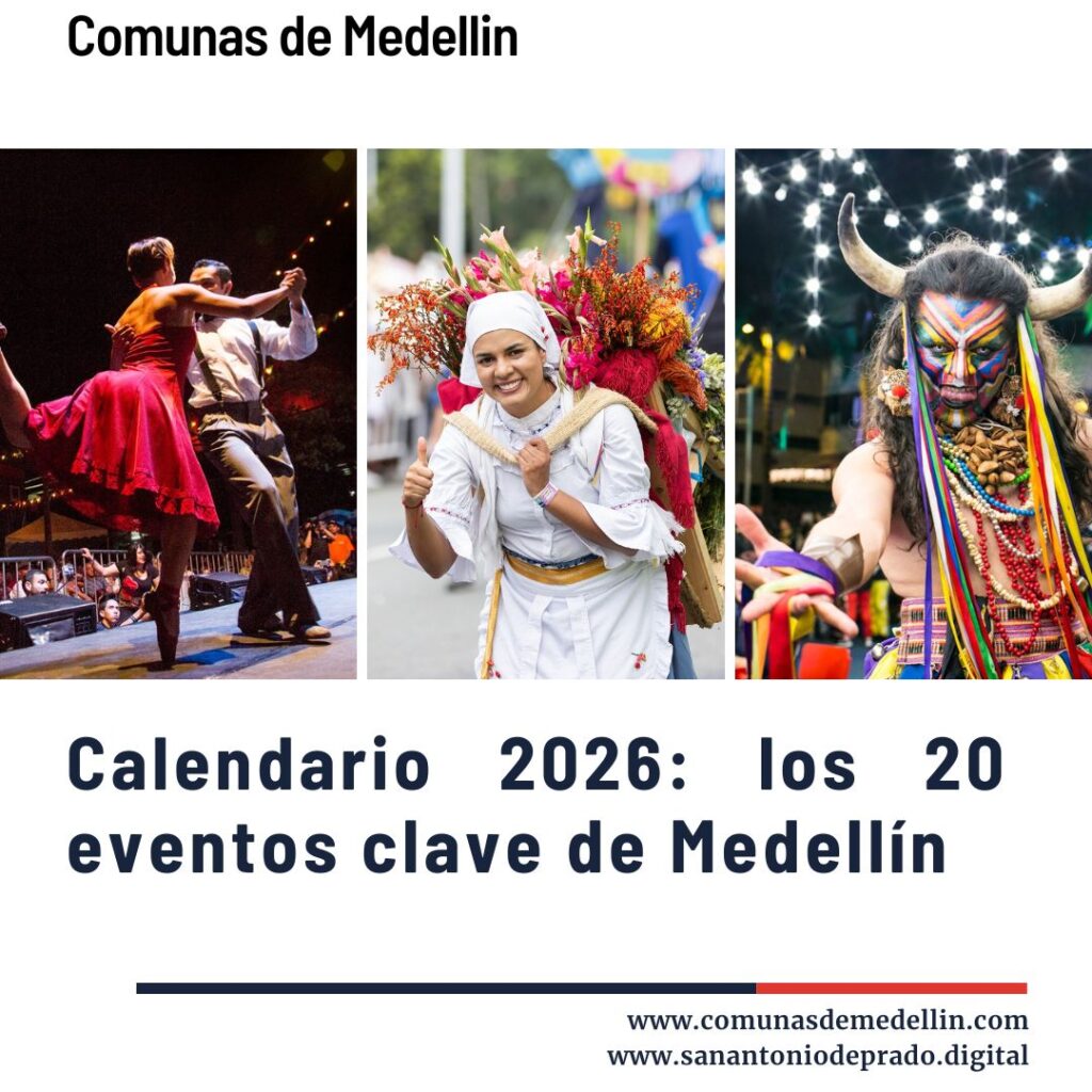 Calendario 2026: los 20 eventos clave de Medellín