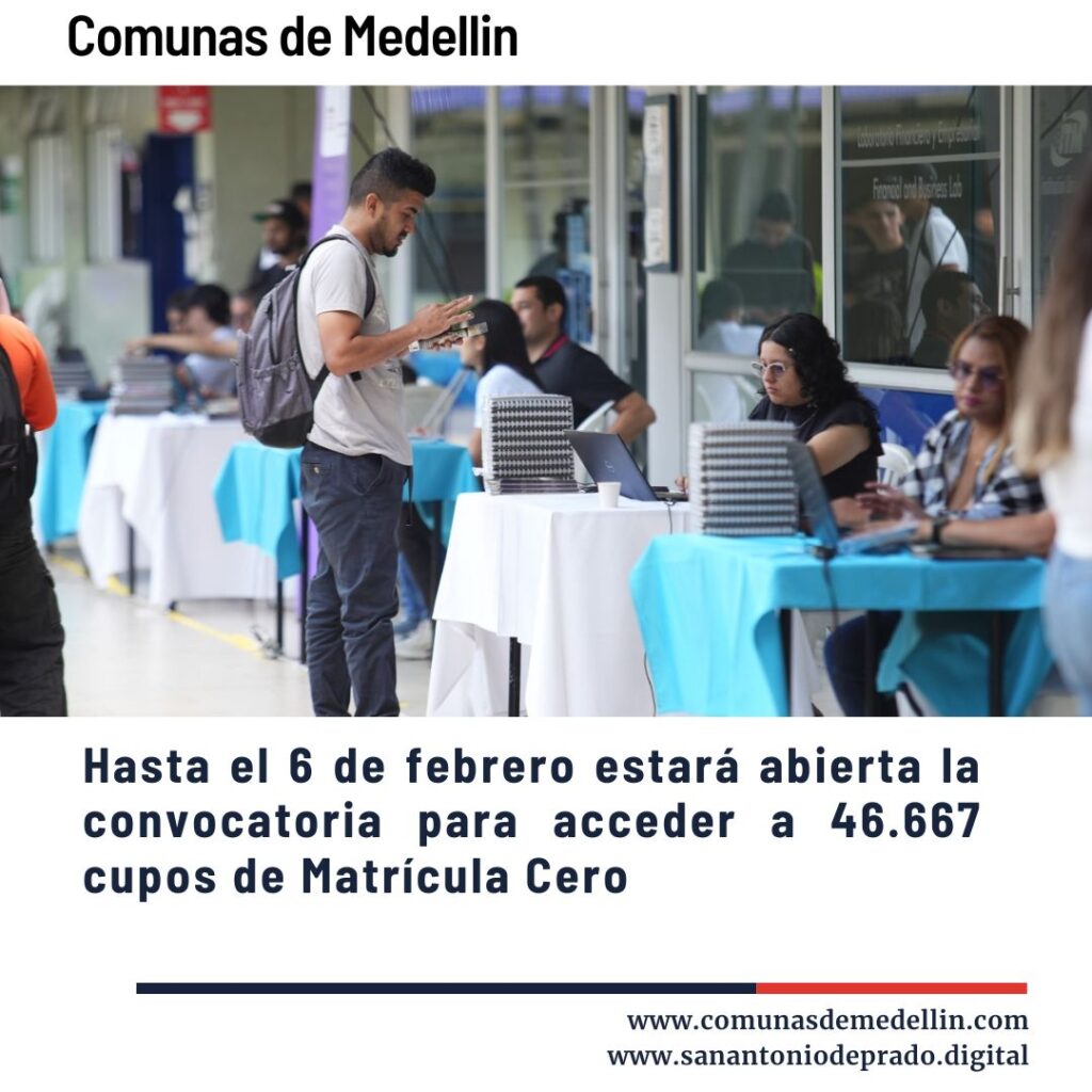 Hasta el 6 de febrero estará abierta la convocatoria para acceder a 46.667 cupos de Matrícula Cero