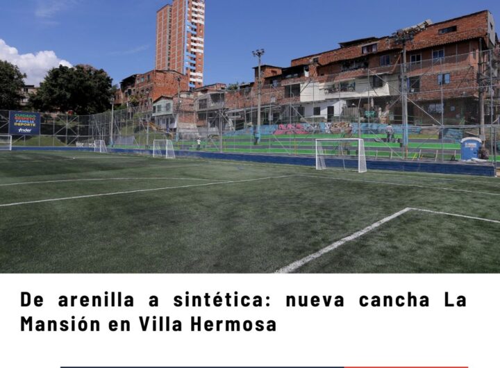 Entregan cancha sintética La Mansión en Villa Hermosa