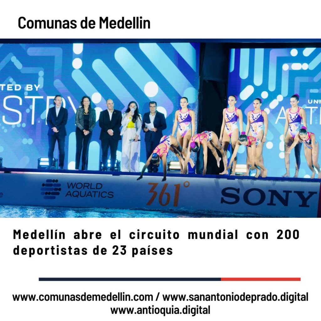 Medellín inaugura Copa Mundo Natación Artística 2026