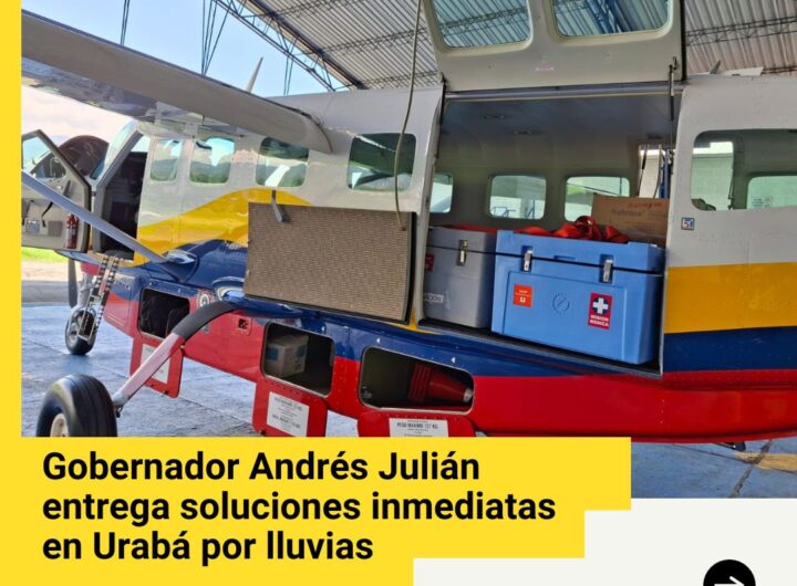 Gobernador resuelve emergencia lluvias Urabá