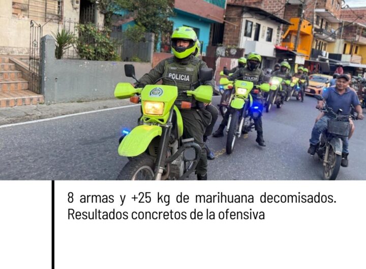 Ofensiva contra el crimen en Semana Santa deja 132 capturados en Medellín