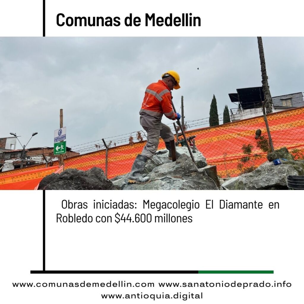 Inician obras del megacolegio El Diamante en Robledo con inversión de $44.600 millones