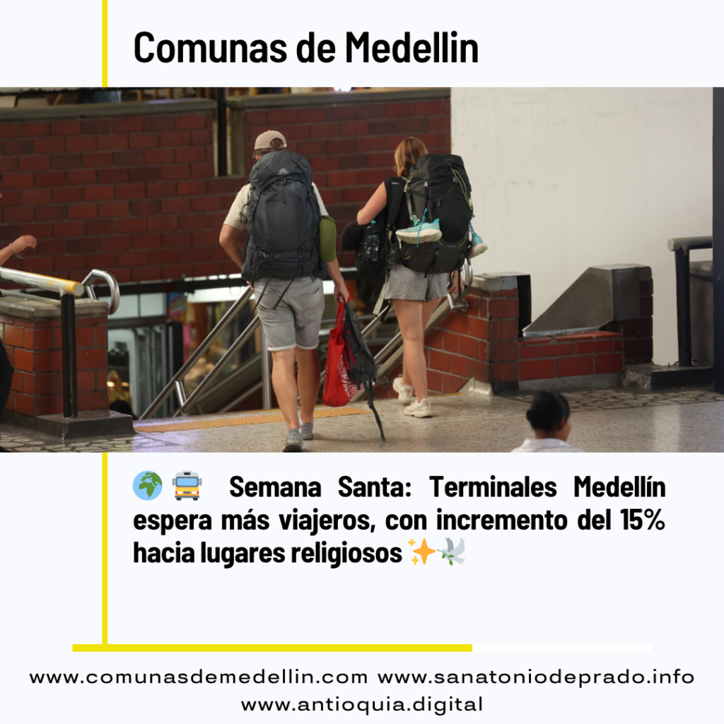 Terminales Medellín prevé hasta 15 % más viajeros