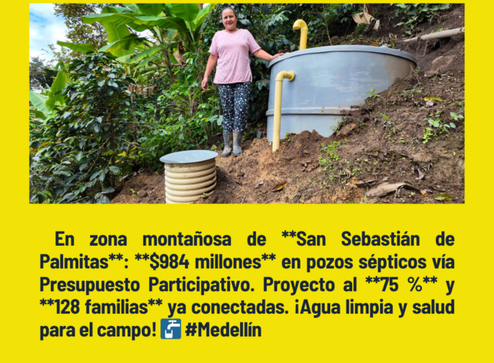 Pozos sépticos mejoran saneamiento rural en Palmitas