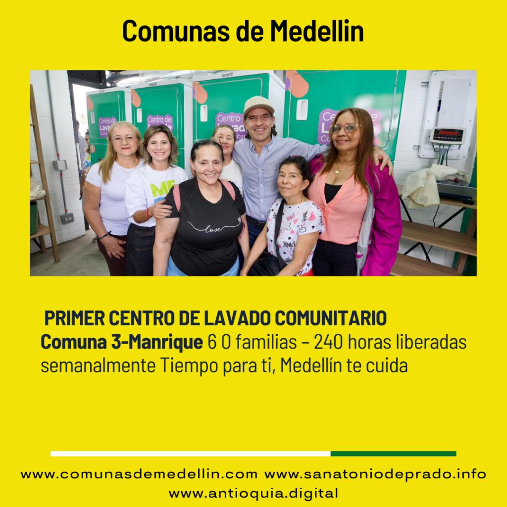 “Lo que queremos es que ustedes vivan mejor”: alcalde Federico Gutiérrez en la puesta en servicio del primer Centro de Lavado Comunitario de Medellín
