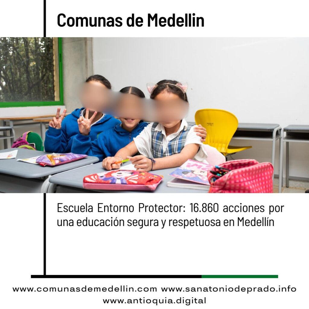 417 mil personas fortalecen entornos protectores en colegios de Medellín
