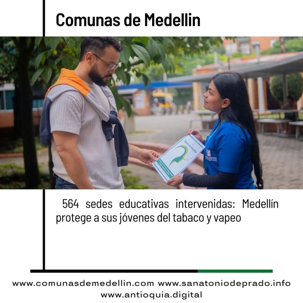 Más de 212.000 personas sensibilizadas en Medellín contra vapeadores y tabaco
