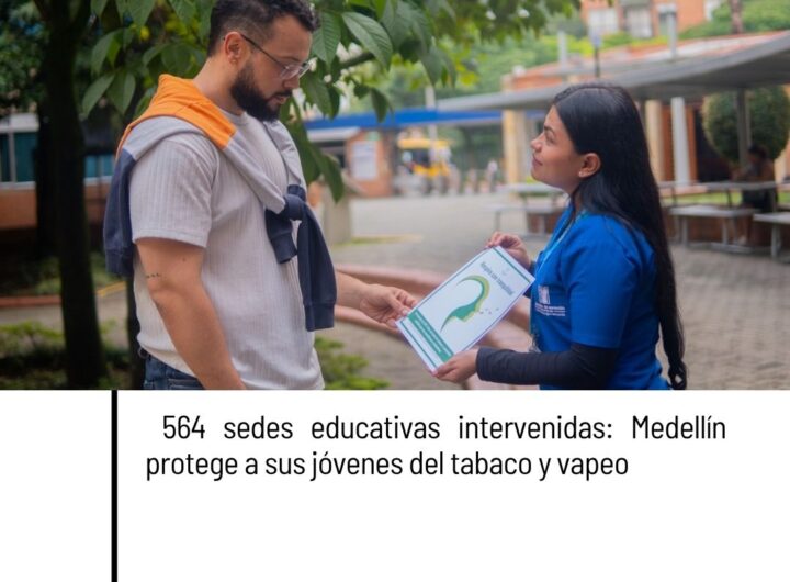 Más de 212.000 personas sensibilizadas en Medellín contra vapeadores y tabaco