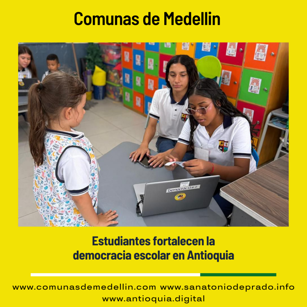 Estudiantes fortalecen la democracia escolar en Antioquia