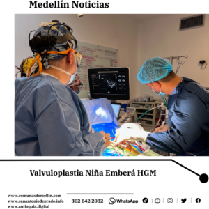 Hospital General Medellín opera corazón a niña Emberá