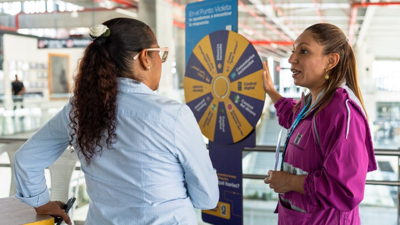 Puntos Violeta Reforzados en Metro