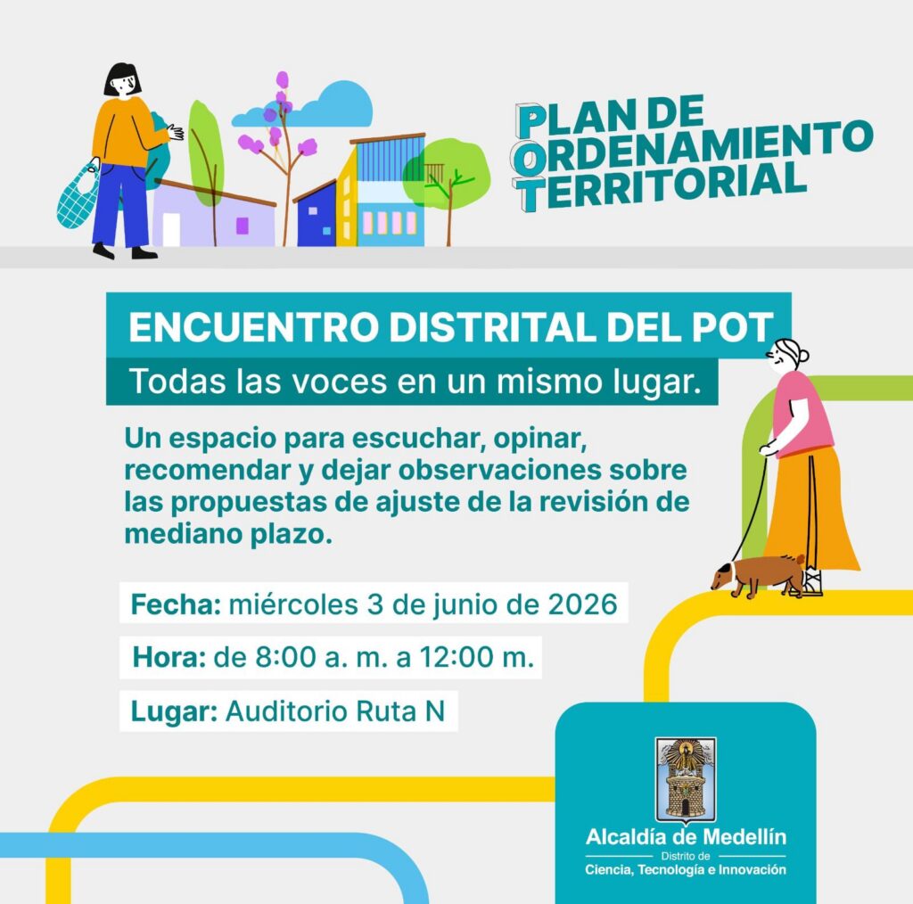 Encuentro POT Medellín junio 2026 abre sus puertas.