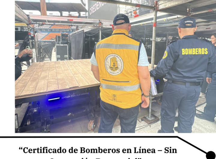 Certificado de bomberos se tramita en línea en Medellín