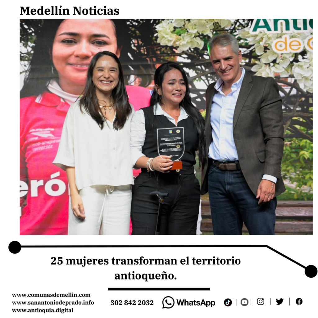 Lideresas reciben Antioqueña de Oro