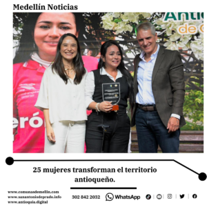 Lideresas reciben Antioqueña de Oro
