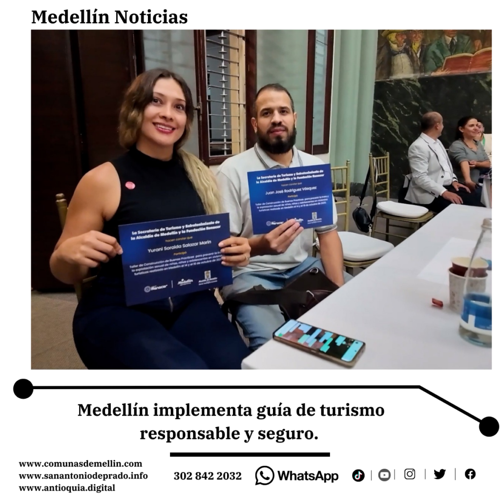 Guía turística protege menores