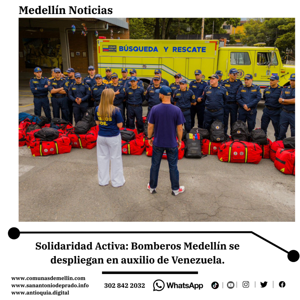 Bomberos de Medellín en Venezuela