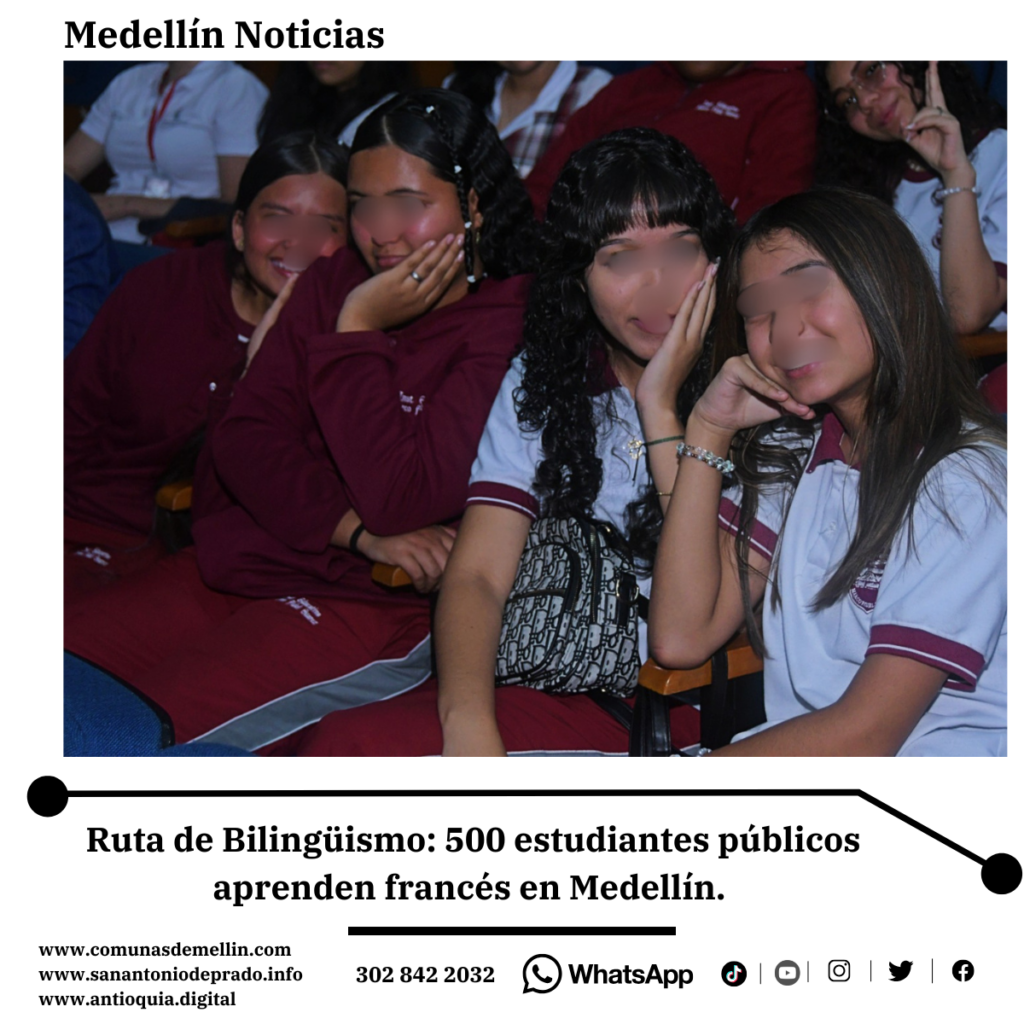 Estudiantes Aprenden Francés en Medellín
