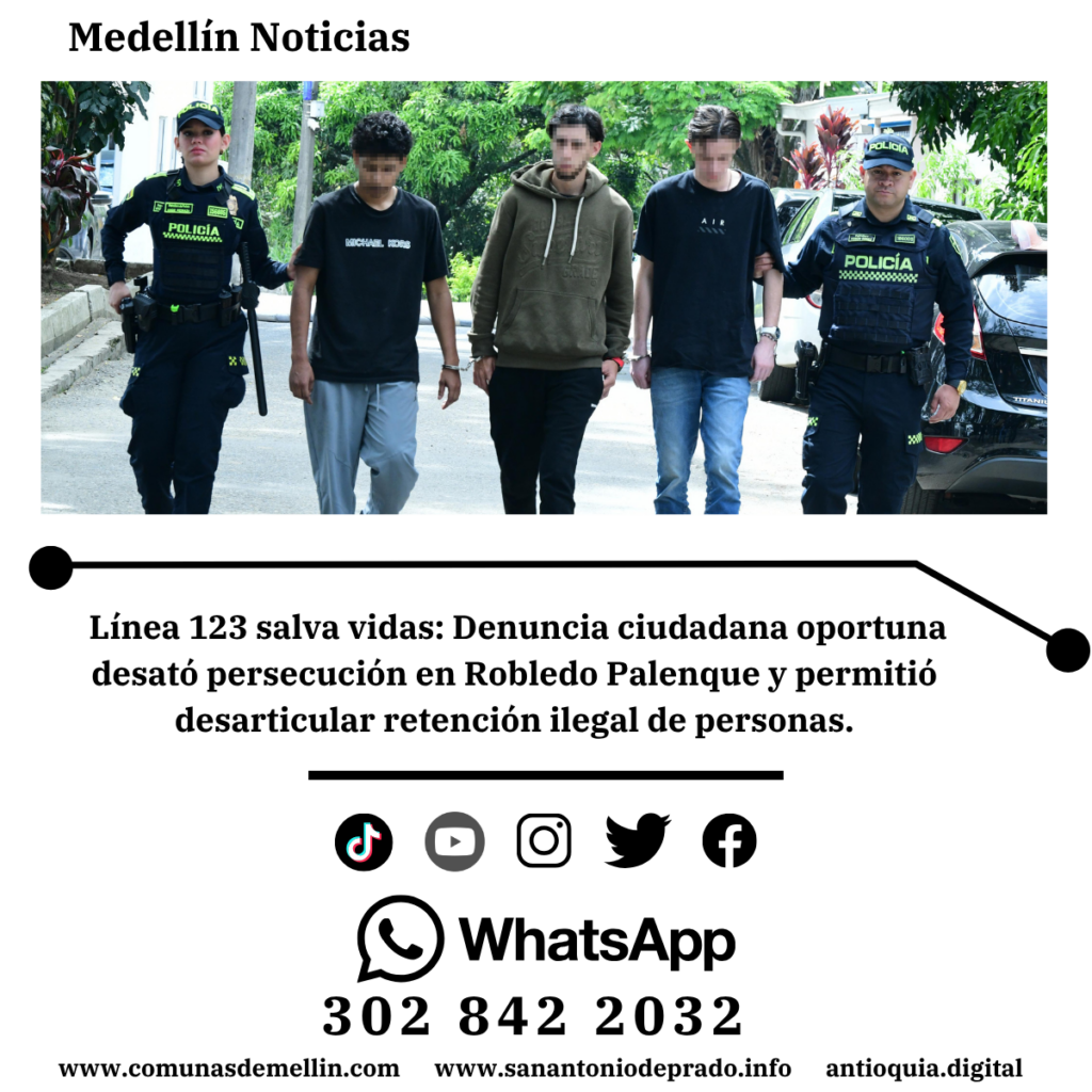 Frustran secuestro en Robledo tras persecución por techos