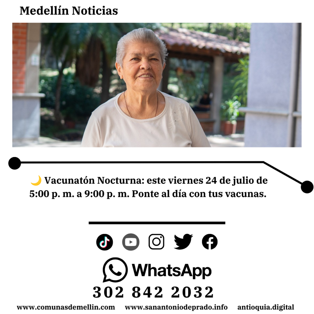 Medellín se une a la Jornada de Vacunación