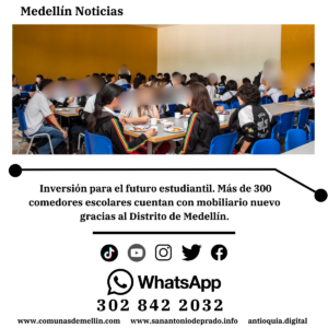 Medellín renueva sus restaurantes escolares con Escuela Inteligente