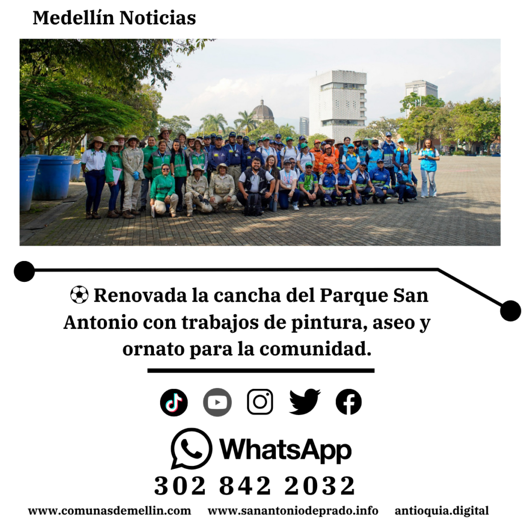 Parque San Antonio: espacio seguro en Medellín