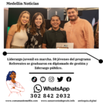 50 jóvenes se gradúan en liderazgo público en Medellín