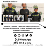 Tres capturados en Medellín tras seguidilla de hurtos