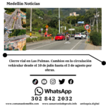 Cambios viales en avenida Las Palmas por obras en Chuscalito