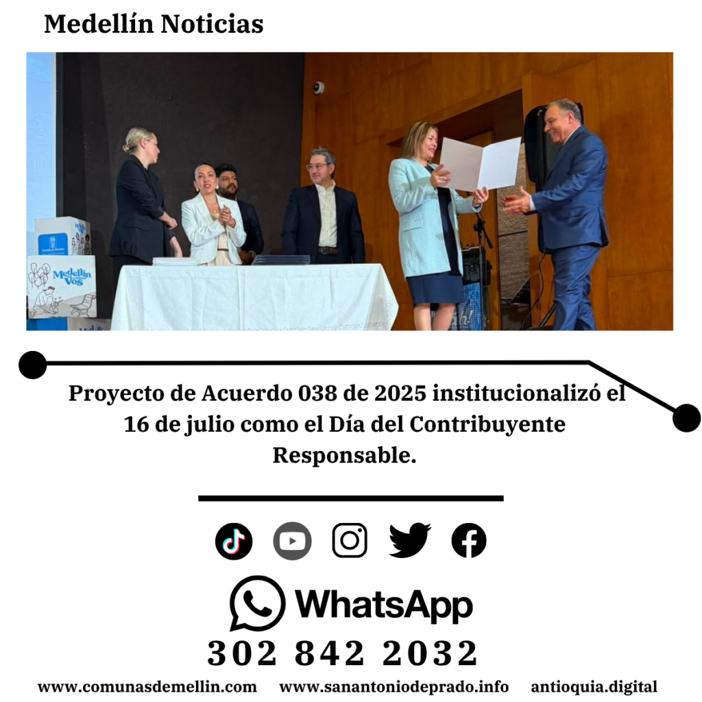 Medellín reconoce a ciudadanos ejemplares en impuestos