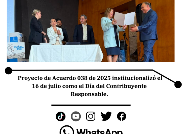 Medellín reconoce a ciudadanos ejemplares en impuestos