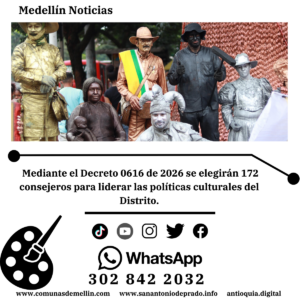 Medellín abre elecciones del Sistema Distrital de Cultura