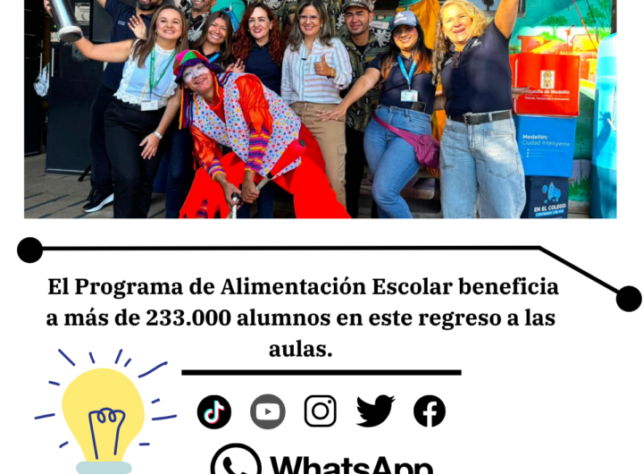 Más de 270.000 estudiantes regresan a clases en Medellín