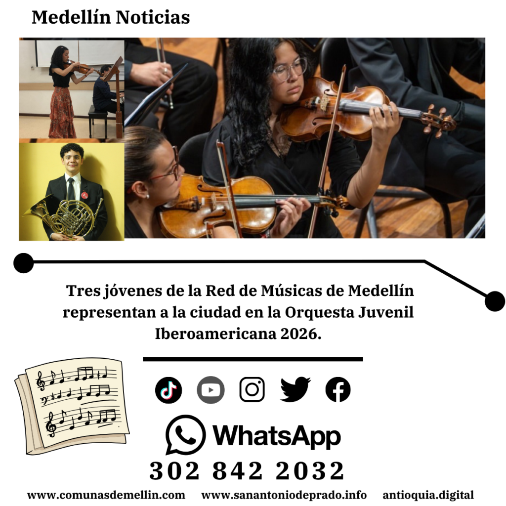 Tres jóvenes de Medellín brillan en la música iberoamericana
