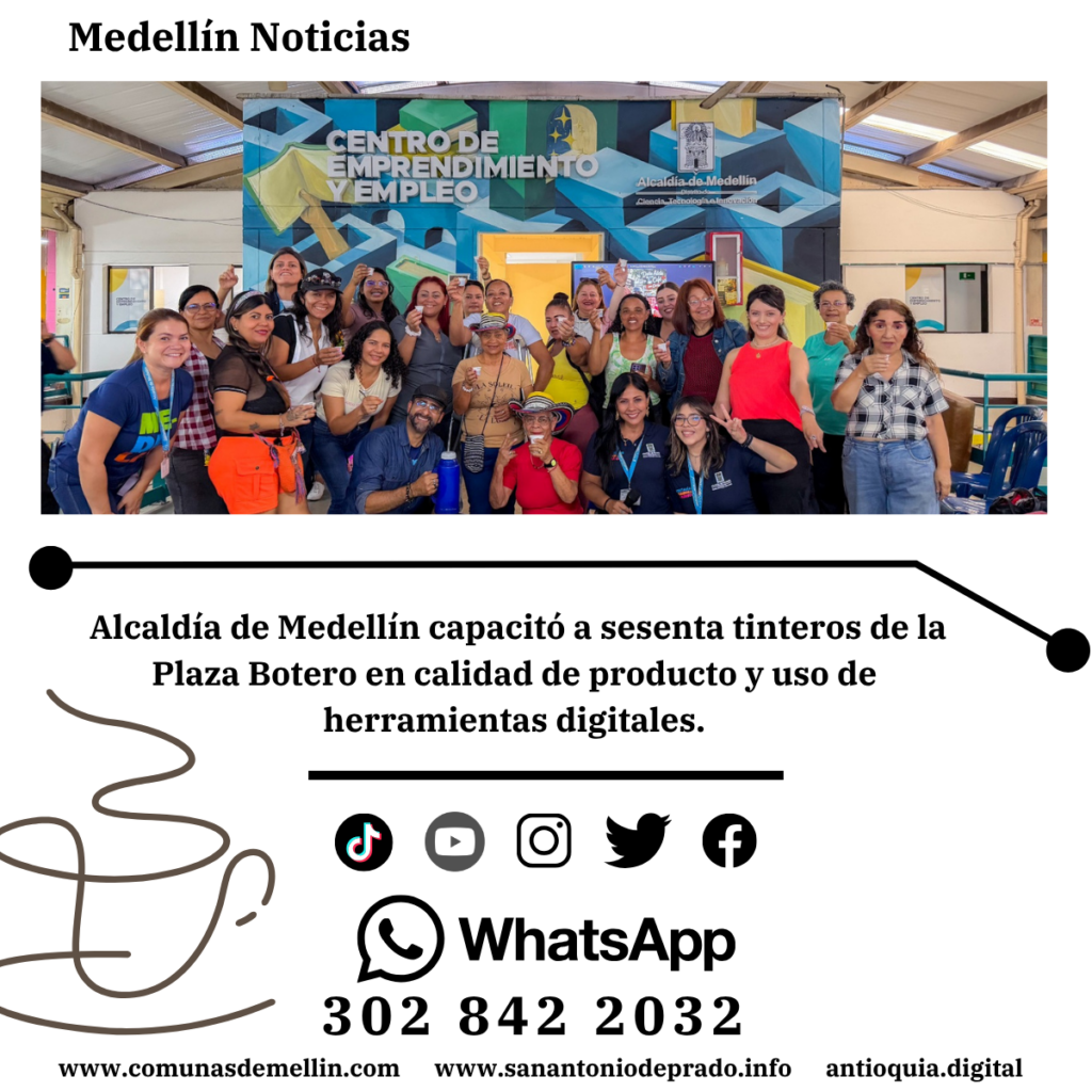 Alcaldía capacita a 60 tinteros del Centro de Medellín