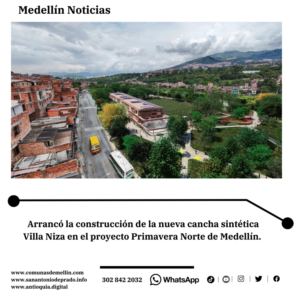 Inicia la construcción de cancha sintética Villa Niza