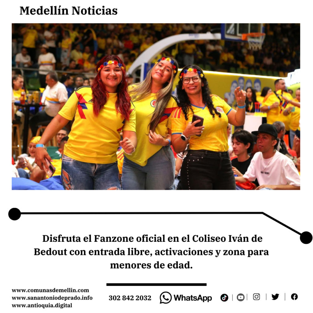 Pantallas gigantes y Fanzone para el Mundial en Medellín