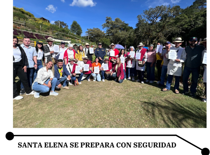 Certifican 20 fincas silleteras de Santa Elena contra desastres
