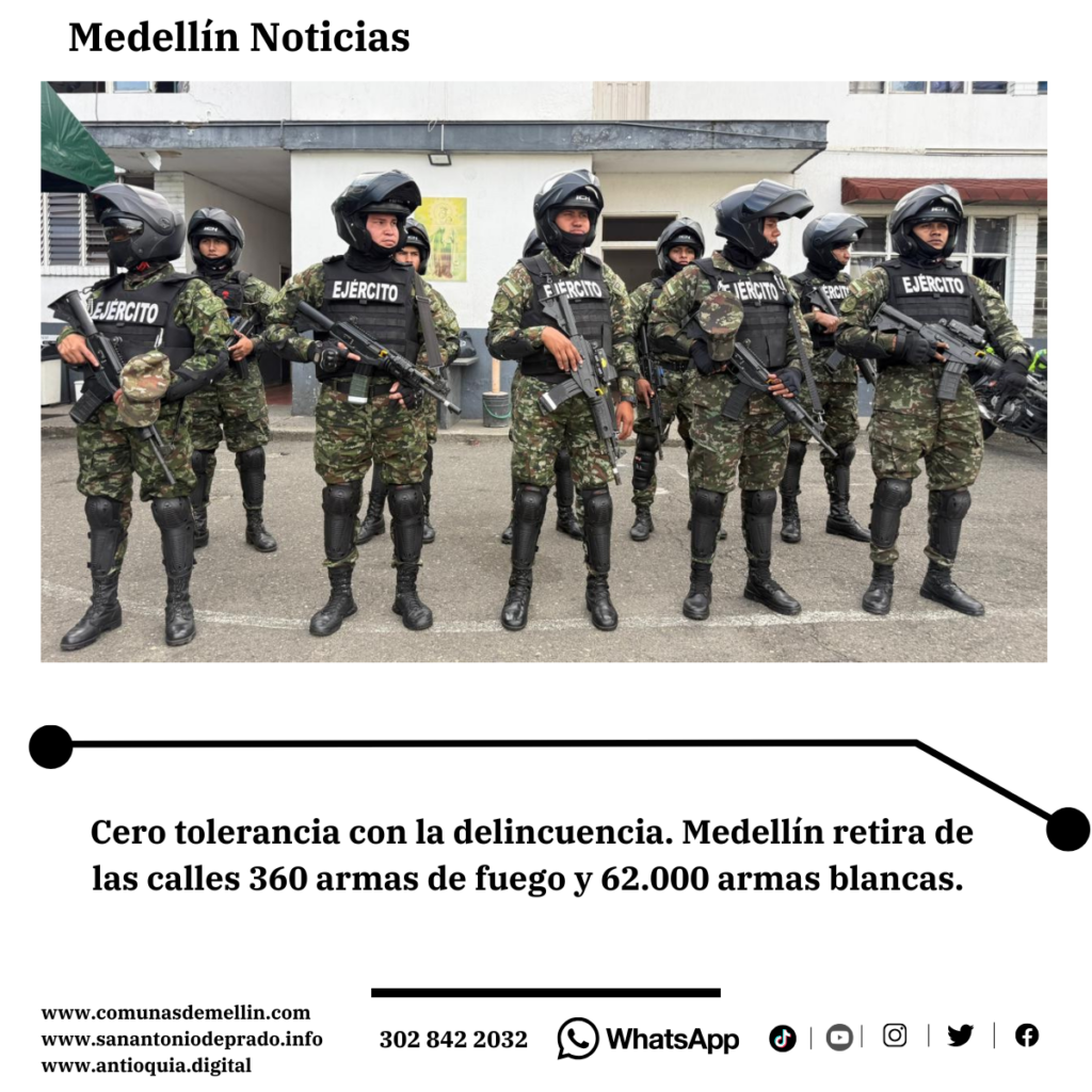 Medellín realiza 430 megaoperativos de seguridad