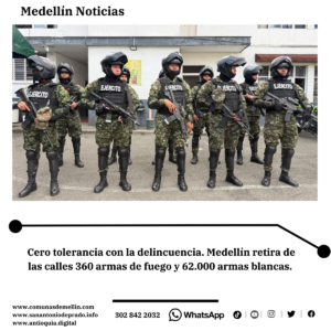 Medellín realiza 430 megaoperativos de seguridad