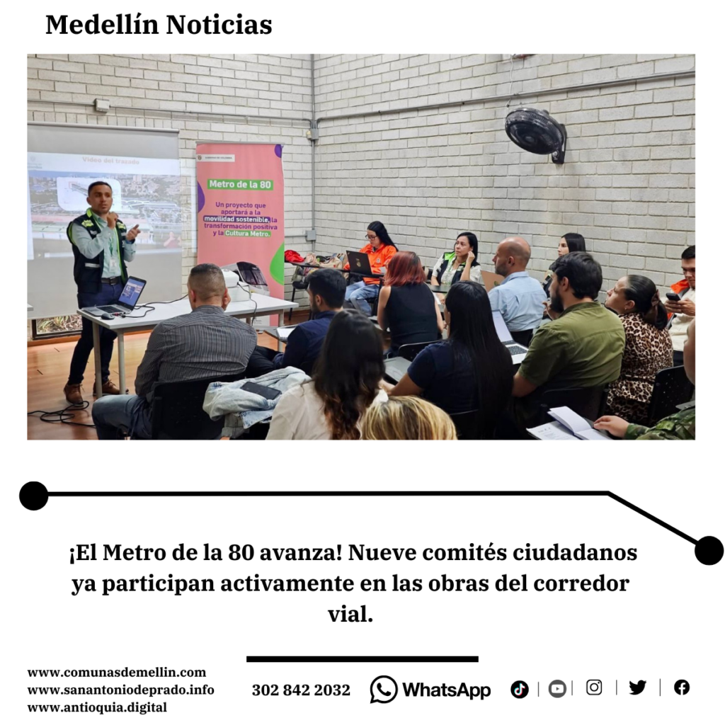 110 ciudadanos ya lideran obras del Metro de la 80